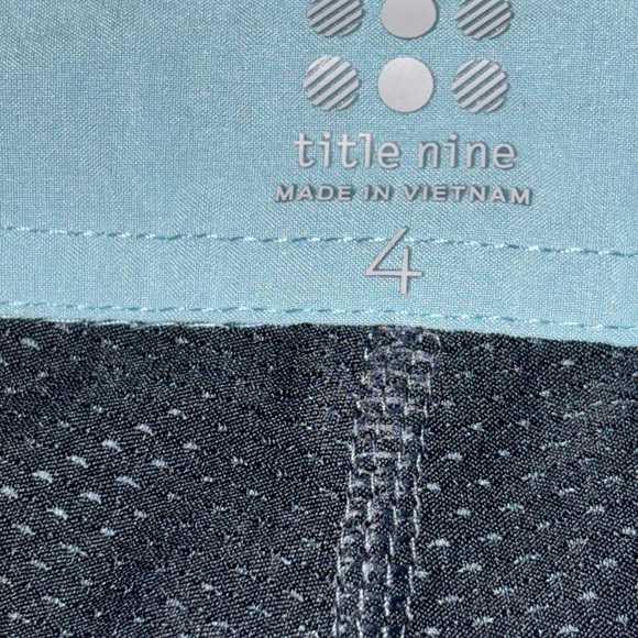 Title Nine Tennis Skirt‎ Womens Small Blue Lined Skort Built in Shorts  Sz4 - Picture 9 of 11